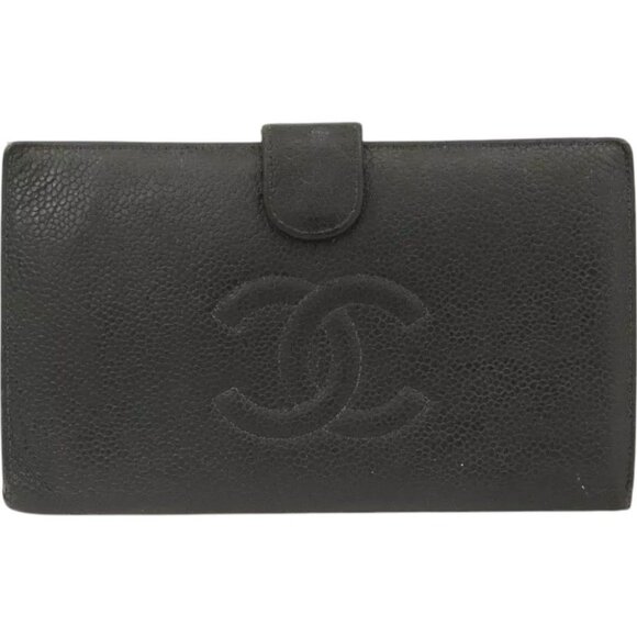 951234BM (X3) Chanel Wallet Long Black Calfskin - Picture 1 of 9